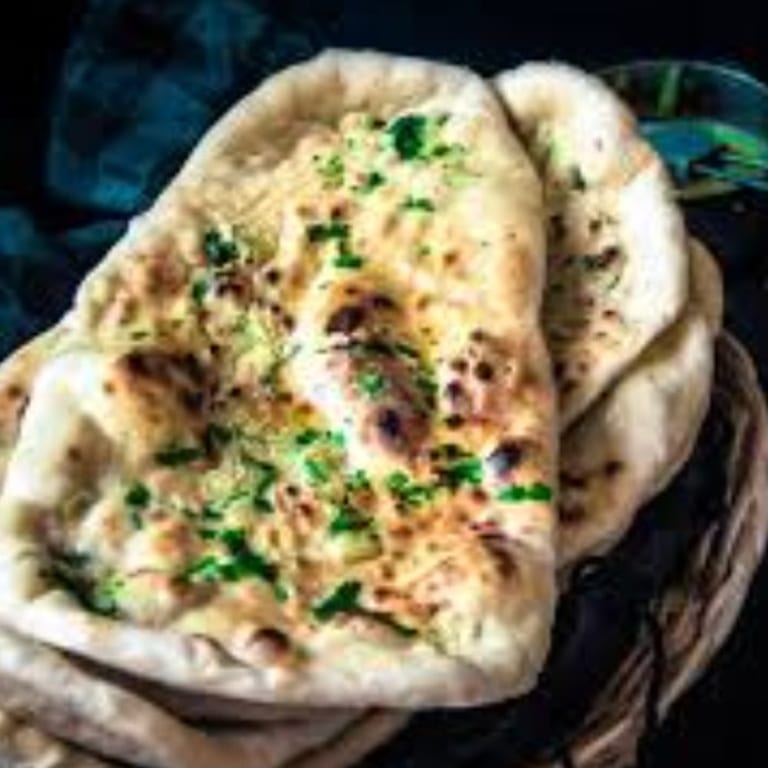 Delicious Garlic Naan Awaits
