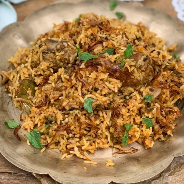 Goat Biryani.