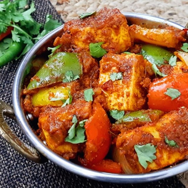 Kadai Paneer (Comes With Rice).
